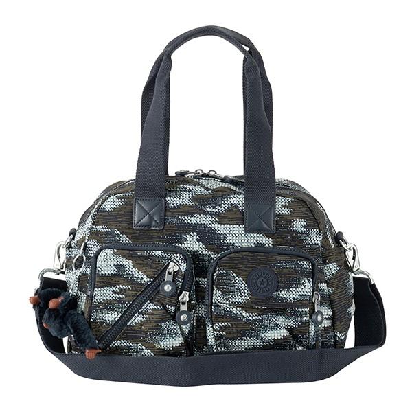 並行輸入 キプリング  ハンドバッグ ベーシック KI2500 21Q ネイビー カーキ マルチ 爆...