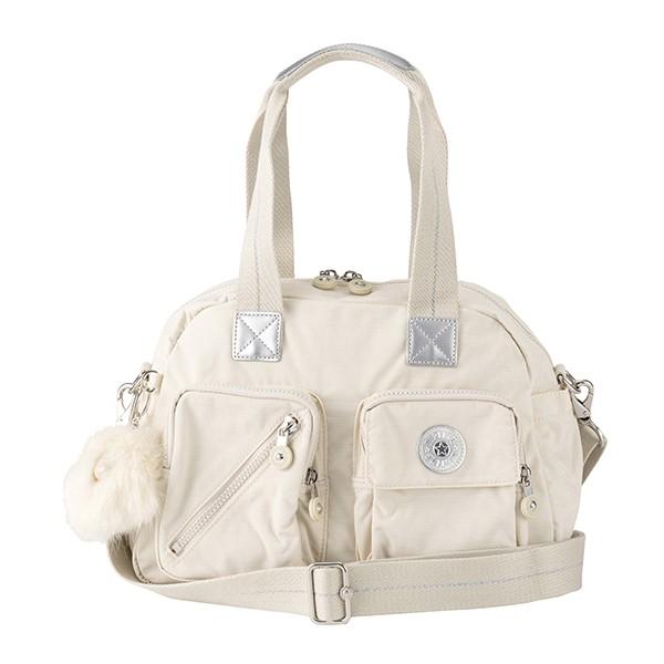 並行輸入 キプリング  ハンドバッグ ベーシック プラス KI2501 23H アイボリー系 白 爆...