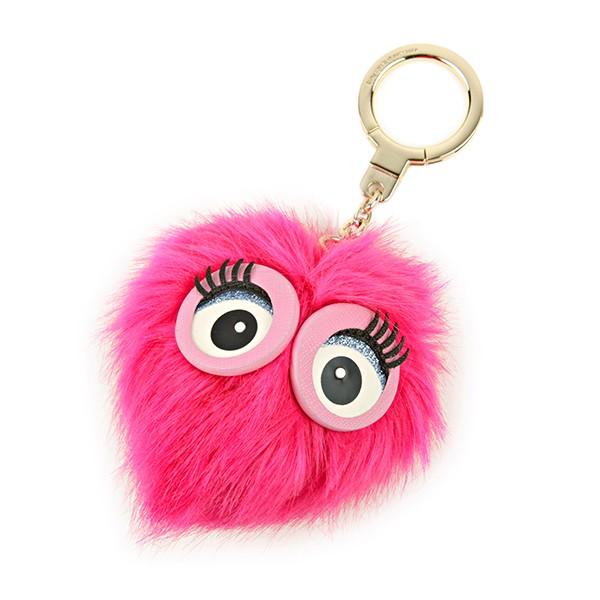 並行輸入 ケイトスペード キーホルダー MONSTER POUF 1KRU0298 686 ピンク ...