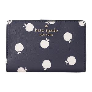 並行輸入 ケイトスペード 2つ折り財布 kate spade ステイシー K8304 960レディース ネイビー 紺 マルチ