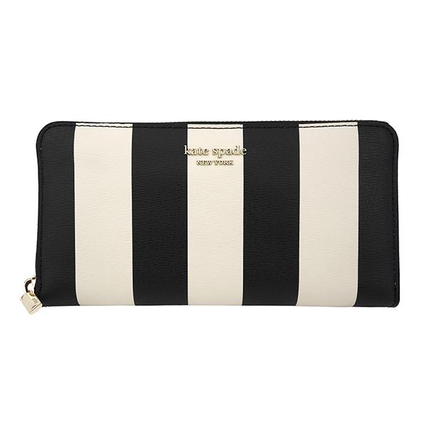並行輸入 ケイトスペード  長財布(ラウンドファスナー) スペンサー ストライプ PWRU8083 ...