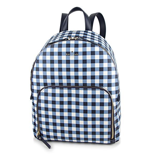並行輸入 ケイトスペード  リュックサック ハイド レーン ギンガム PXRU8801 490 ネイ...