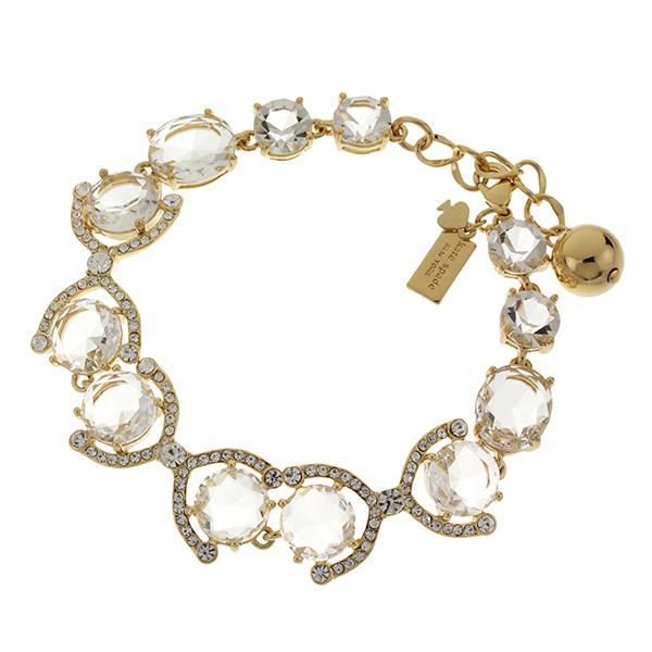 並行輸入 ケイトスペード ブレスレット BRACELET WBRUE379 921 クリア ゴールド...