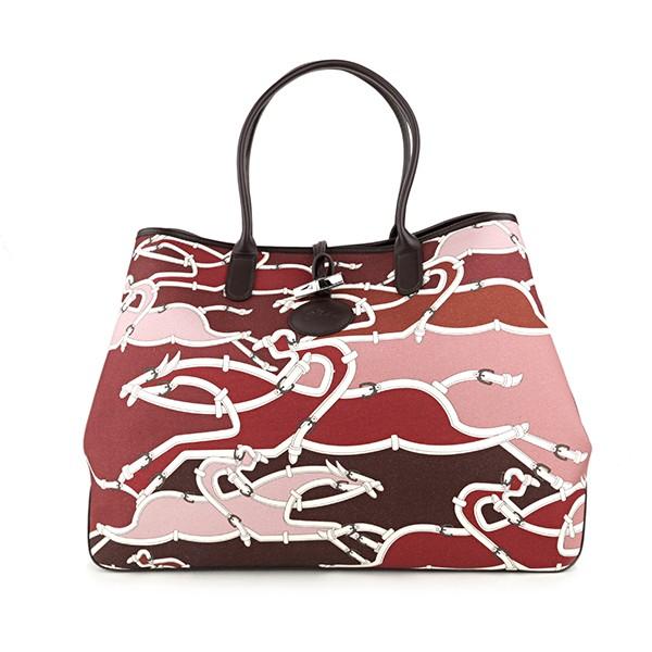 並行輸入 ロンシャン トートバッグ バーガンディ ロゾ ギャロップ SHOULDER BAG XLサ...