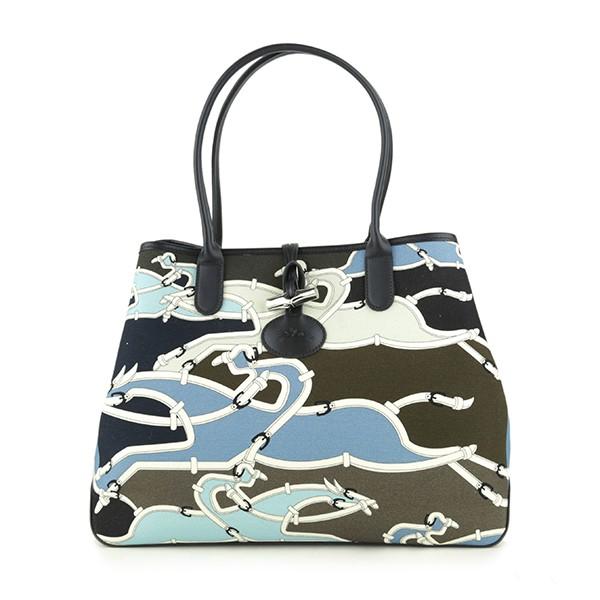 並行輸入 ロンシャン トートバッグ SHOULDER BAG 1373 682 729 ブルー 青 ...