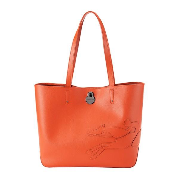 並行輸入 ロンシャン トートバッグ オレンジ系 ショップ イット TOTE BAG Mサイズ LON...