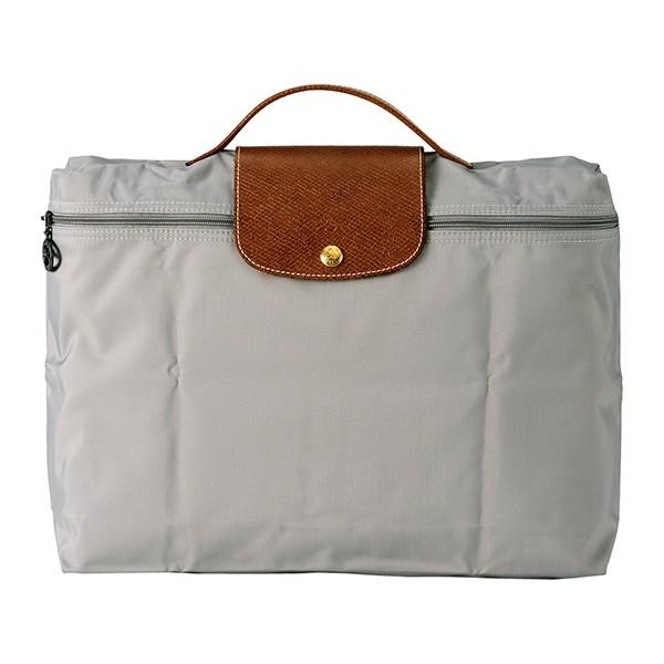 並行輸入 ロンシャン ブリーフケース ライトグレー ル・プリアージュ LONGCHAMP 2182 ...