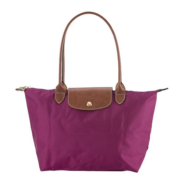 並行輸入 ロンシャン トートバッグ パープル ル・プリアージュ ショルダーバッグ Mサイズ LONG...
