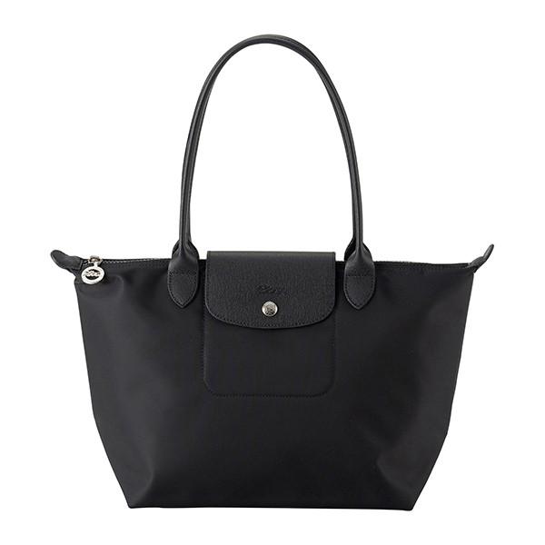 並行輸入 ロンシャン トートバッグ ブラック 黒 ル・プリアージュ ネオ ショルダーバッグ Mサイズ...