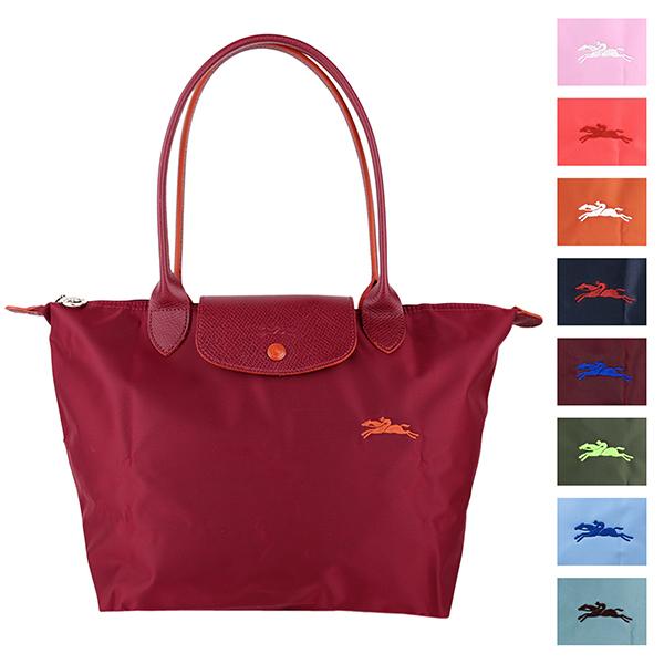 並行輸入 ロンシャン トートバッグ ガーネット レッド 赤系 ル・プリアージュ クラブ ショルダーバ...