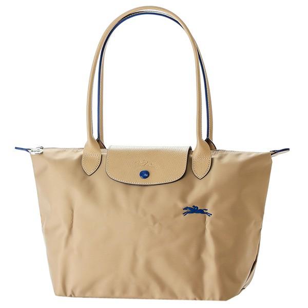 並行輸入 ロンシャン トートバッグ ベージュ ル・プリアージュ クラブ ショルダーバッグ Mサイズ ...