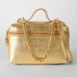 並行輸入 ロンシャン ショルダーバッグ LONGCHAMP ル プリアージュ エクストラ VANITY XS 10187 HIO 124レディース ゴールド 金