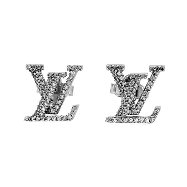 並行輸入 ルイヴィトン ピアス Louis Vuitton モノグラム ブックル ドレイユ・LVアイ...