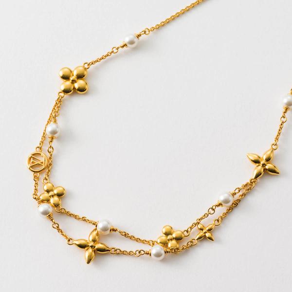 並行輸入 ルイヴィトン ネックレス モノグラム ネックレス・パール コンステレーション M03508
