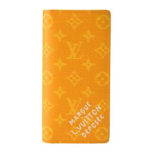 並行輸入 ルイヴィトン 長財布 Louis Vuitton モノグラム・ヘリテージ PORTEFEUILLE BRAZZA M12656 ユニセックス イエロー 黄