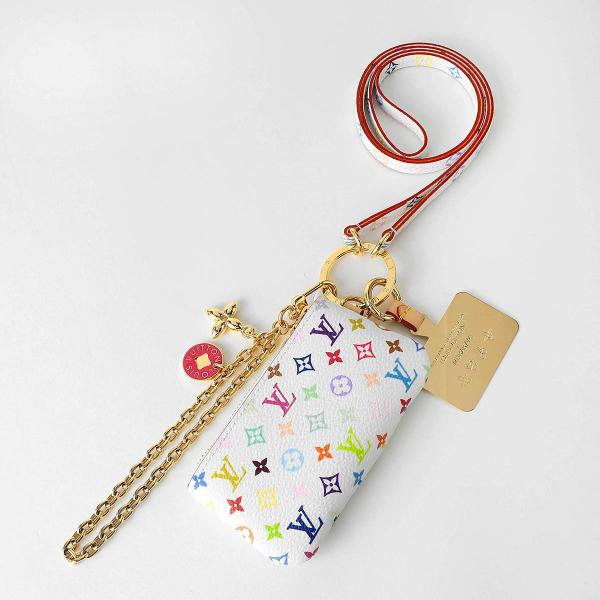 並行輸入 ルイヴィトン スマートフォンホルダー ルイ・ヴィトン×村上隆 フォン ホルダー M1409...