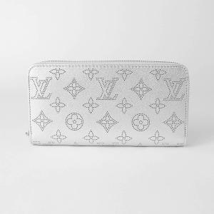 並行輸入 ルイヴィトン 長財布(ラウンドファスナー) Louis Vuitton マヒナ ジッピー・ウォレット M26940 レディース シルバー 銀