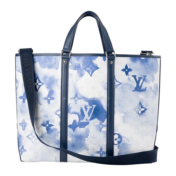 並行輸入 ルイヴィトン  トートバッグ モノグラム・ウォーターカラー M45755 ブルー 青 爆買
