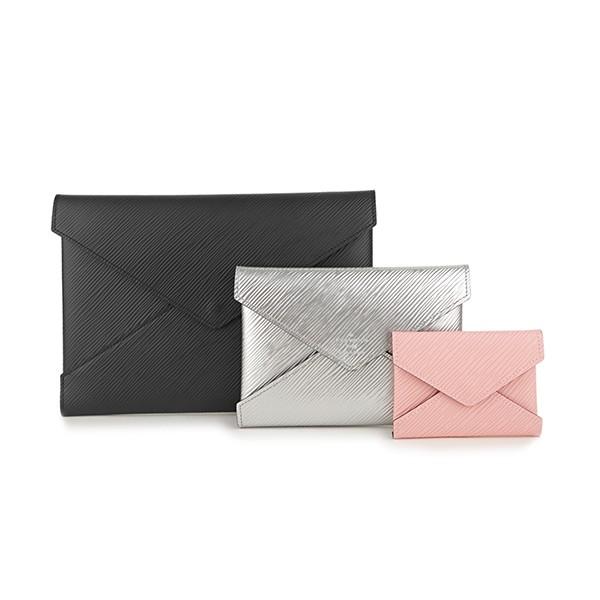 並行輸入 ルイヴィトン ポーチ ポシェット・キリガミ M64186 ブラック 黒/シルバー/ピンク ...