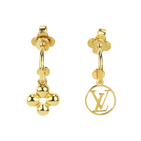 並行輸入 ルイヴィトン ピアス Louis Vuitton モノグラム LV ブックル ドレイユ・ブ...