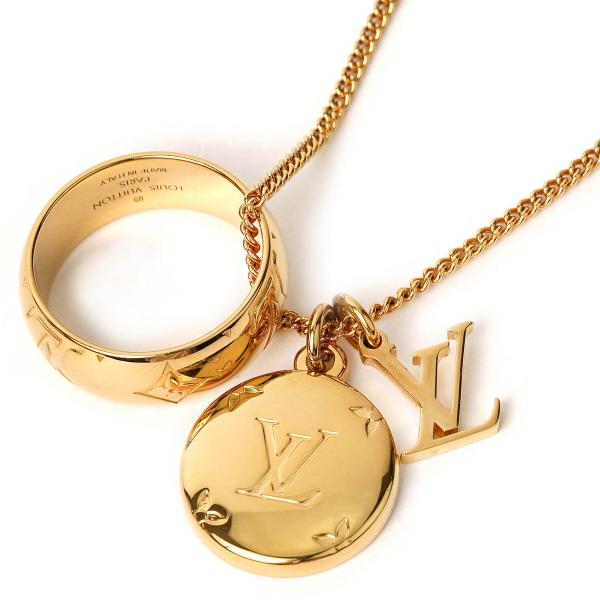 並行輸入 ルイヴィトン ネックレス Louis Vuitton モノグラム リングネックレス M80...