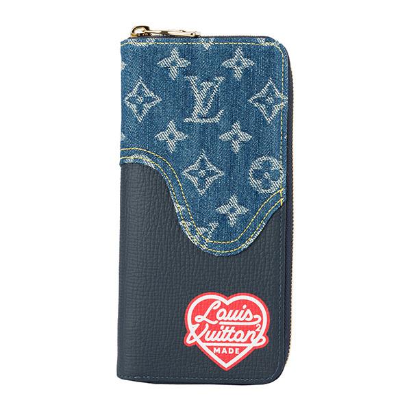 並行輸入 ルイヴィトン 長財布(ラウンドファスナー) Louis Vuitton モノグラム・デニム...