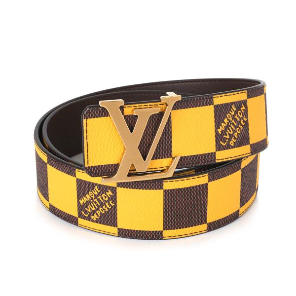 並行輸入 ルイヴィトン ベルト Louis Vuitton ダミエ・ポップ ベルト・LV イニシャル...