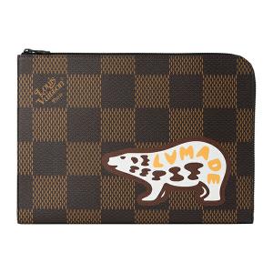 『30%OFF対象6/11 14:00まで』ルイヴィトン ポーチ Louis Vuitton ダミエ・エベヌ ジャイアント ポシェット・ジュール｜brstring