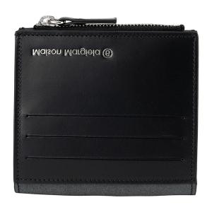 MM6 メゾン マルジェラ 三つ折り財布 ミニウォレット リバースロゴ 黒 MM6 メゾン マルジェラ 三つ折り財布 ミニウォレット リバース
