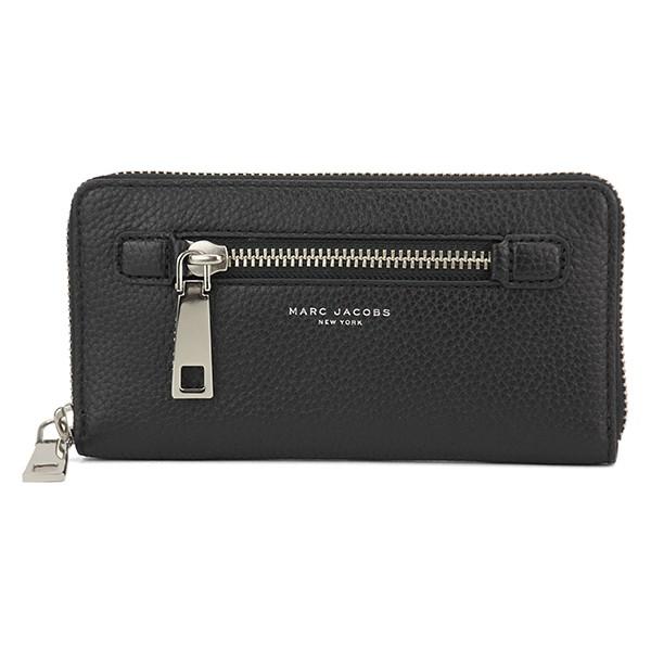 並行輸入 マークジェイコブス 長財布(ラウンドファスナー) ブラック 黒 MARC JACOBS M...