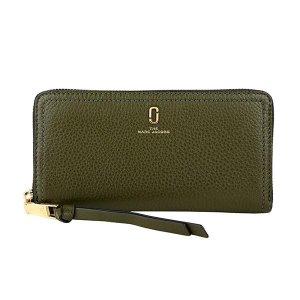 並行輸入 マークジェイコブス 長財布(ラウンドファスナー) カーキ グリーン MARC JACOBS...