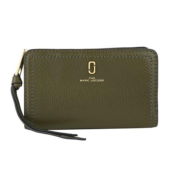 並行輸入 マークジェイコブス 2つ折り財布 カーキ グリーン MARC JACOBS M001512...