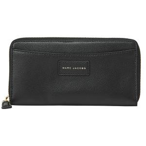 【未使用品】マークジェイコブス ゴートレザー ラウンドジップ 長財布 ブラック MARC JACOBS 並行輸入 マークジェイコブス 長財布(ラウンド
