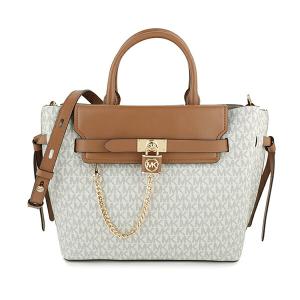 並行輸入 マイケルコース ハンドバッグ MICHAEL KORS ハミルトン レガシー 30F1G9HS7B 149 レディース ホワイト 白 ブラウン 茶