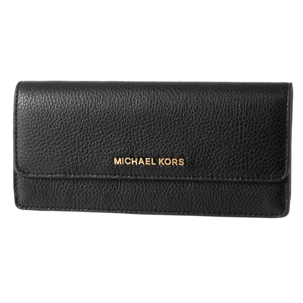 並行輸入 マイケルコース 長財布 FLAT WALLET 32F6GBFE1L 001 ブラック 黒...