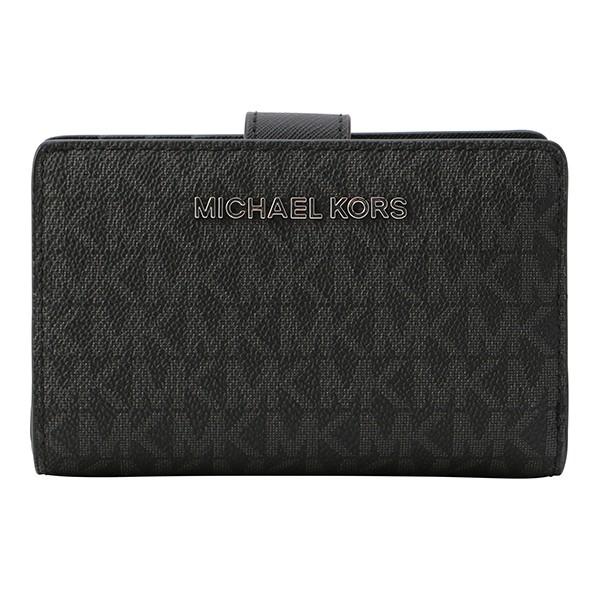 並行輸入 マイケルコース  2つ折り財布 ジェットセット トラベル 35F8STVF2B 001 ブ...