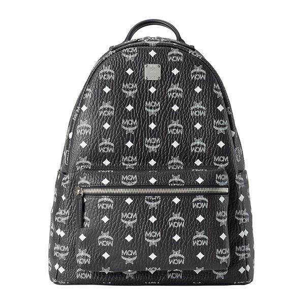 並行輸入 エムシーエム リュックサック STARK WHITE LOGO BACKPACK MEDI...