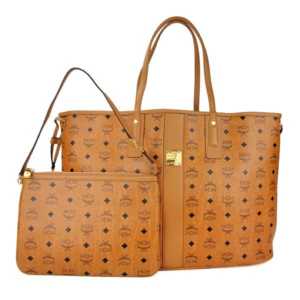 並行輸入 エムシーエム  トートバッグ ビセトス MWP5SVI21 CO001 ブラウン 爆買