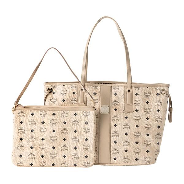 並行輸入 エムシーエム  トートバッグ ビセトス MWP 7AVI22 IG001 ベージュ 爆買