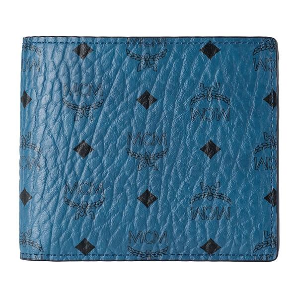 並行輸入 エムシーエム 2つ折り財布 COIN WALEET MXS 7SVI66 LC001 ブル...