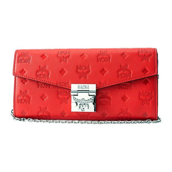 並行輸入 エムシーエム  長財布 モノグラムレザー MYL 9SPA55 RJ001 レッド 赤 爆...