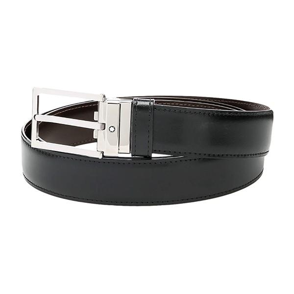 並行輸入 モンブラン ベルト MONTBLANC クラシック ライン スクエア スリム リバーシブル...