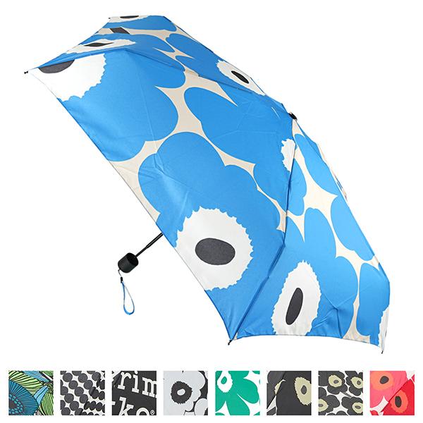 並行輸入 マリメッコ 傘 ライトブルー 水色 ミニ マニュアル アンブレラ Marimekko 04...