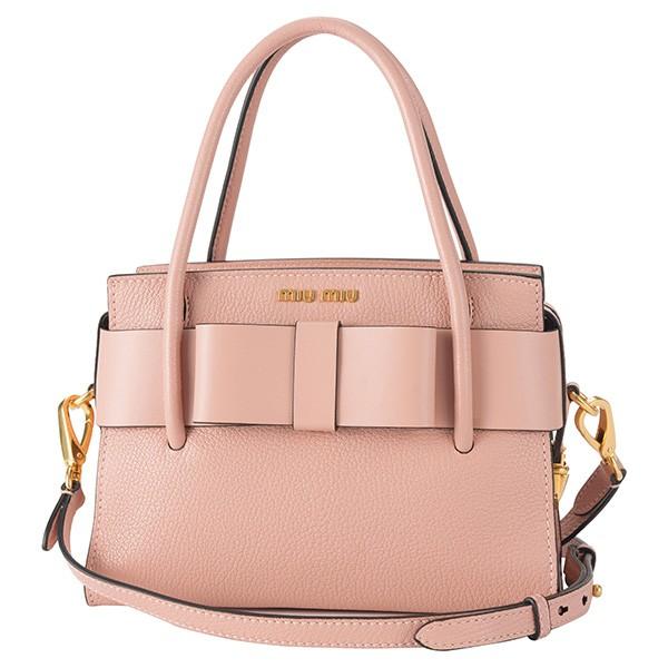 並行輸入 ミュウミュウ ハンドバッグ マドラス フィオッコ 5BA059 3R7 F0615 ピンク...