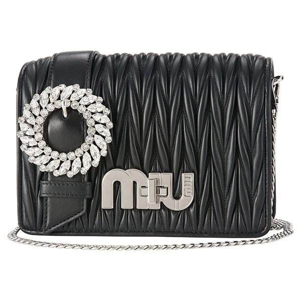 並行輸入 ミュウミュウ  ショルダーバッグ マテラッセ 5BF068 N88 F0002 ブラック ...