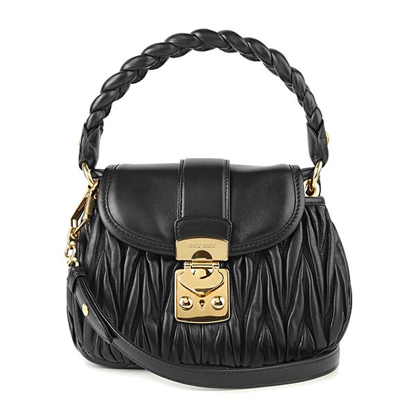 並行輸入 ミュウミュウ ハンドバッグ MIU MIU マテラッセ 5BH188 VOOO N88レデ...