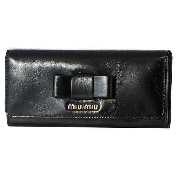 並行輸入 ミュウミュウ  長財布 ヴィッテロ シャイン フィオッコ 5MH109 2B4R F000...