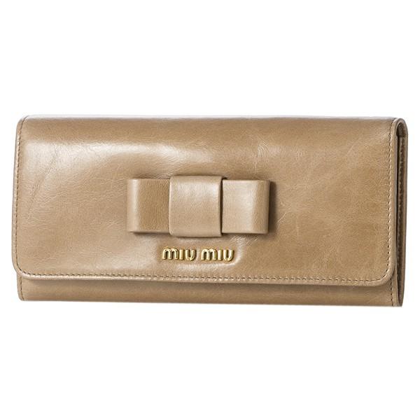 並行輸入 ミュウミュウ 長財布 ヴィッテロ シャイン フィオッコ 5MH109 2B4R F0770...