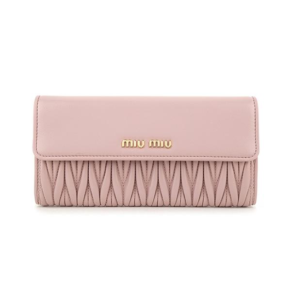 並行輸入 ミュウミュウ 長財布 MIU MIU マテラッセ 5MH379 N88 F0D91レディー...
