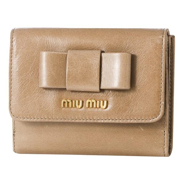 並行輸入 ミュウミュウ 2つ折り財布 ヴィッテロ シャイン フィオッコ 5MH523 2B4R F0...